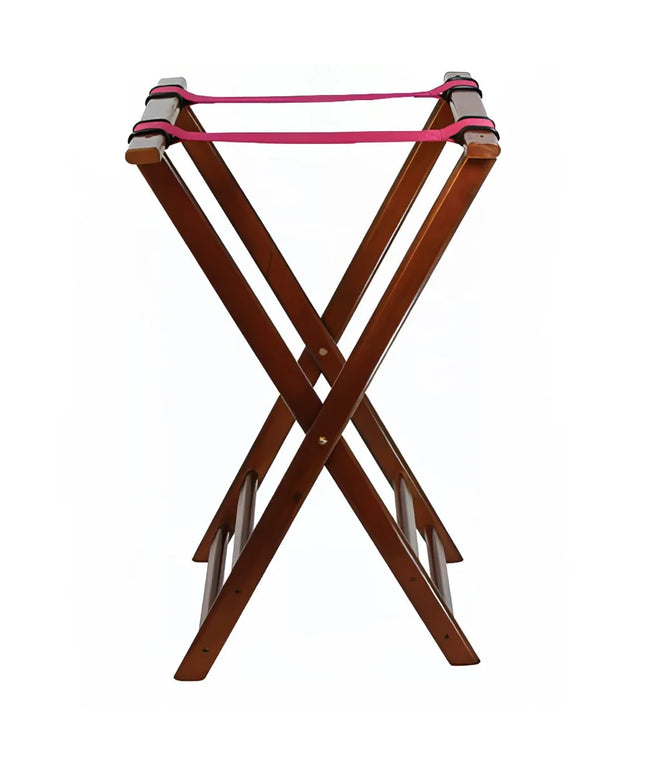 Giá Đỡ Khay Gấp Winco TR-33W 81.3 cm Gỗ Cao Su, Màu Walnut