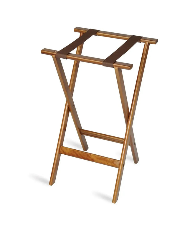 Giá Đỡ Khay Phẳng CSL 1170-1 76.2 cm 2 Dây Đai Nâu, Viền Bo Tròn, Gỗ Cứng