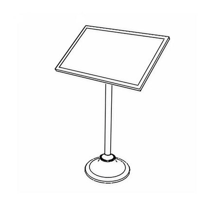 Giá Đỡ Menu Forbes Industries 6836 - Cao 125.7 cm, Khung Cửa Sổ 73.7 x 50.8 cm, Đồng Nguyên Khối