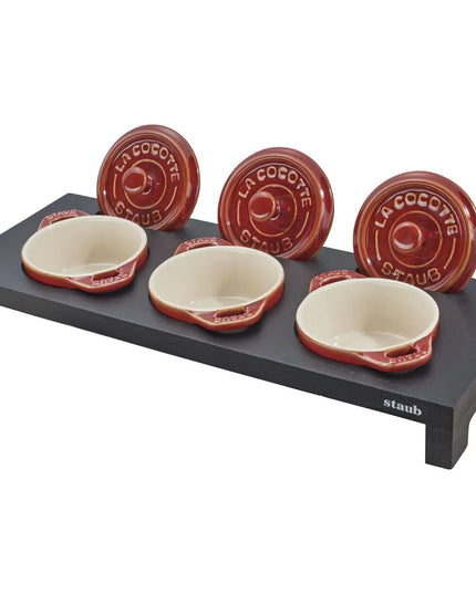 Giá Đỡ Nồi Cocotte Mini Staub 1004003 Gỗ Đen 44.5 cm