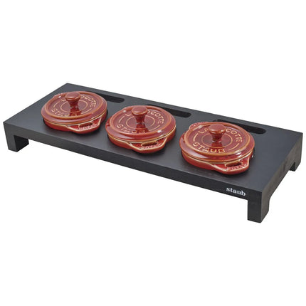 Giá Đỡ Nồi Cocotte Mini Staub 1004003 Gỗ Đen 44.5 cm