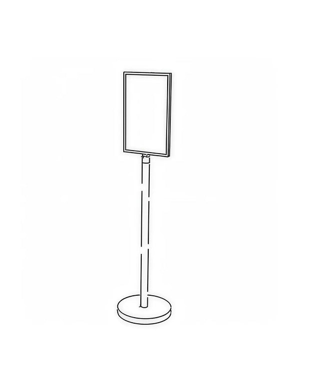 Giá Đỡ Poster Forbes Industries Cao 177.8 cm Khung 35.6 x 55.9 cm - Trụ Đồng Thau (6817)