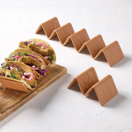 Giá Đỡ Taco American Metalcraft THMT3 Giữ 2-3 Cái, Melamine, Màu Terracotta