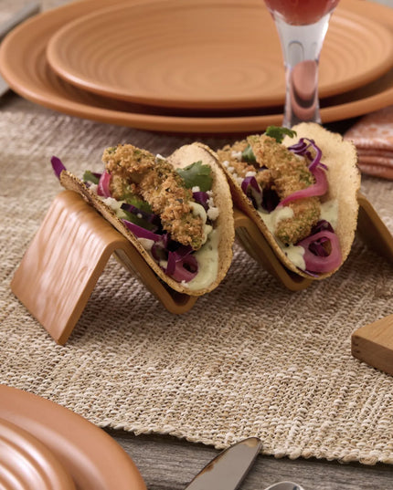 Giá Đỡ Taco American Metalcraft THMT3 Giữ 2-3 Cái, Melamine, Màu Terracotta