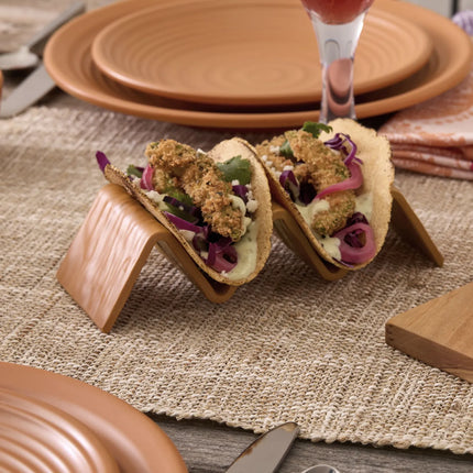 Giá Đỡ Taco American Metalcraft THMT3 Giữ 2-3 Cái, Melamine, Màu Terracotta