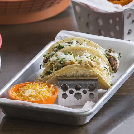 Giá Đỡ Taco Tablecraft TRSP23 Inox Hoa Văn Giữ 2-3 Taco
