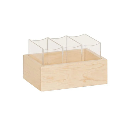 Giá Đựng Dao Muỗng Nĩa Cal-Mil 3408-71 3 Ngăn 22.9 x 15.2 cm Nhựa ABS Màu Vàng Nhạt