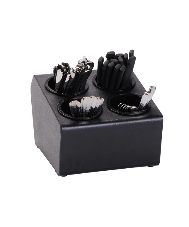 Giá Đựng Dao Muỗng Nĩa Dispense-Rite CTSH-4BT 4 Ngăn Màu Đen
