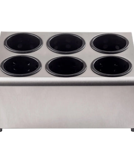 Giá Đựng Dao Muỗng Nĩa Inox Tablecraft 7062 2 Tầng 6 Lỗ