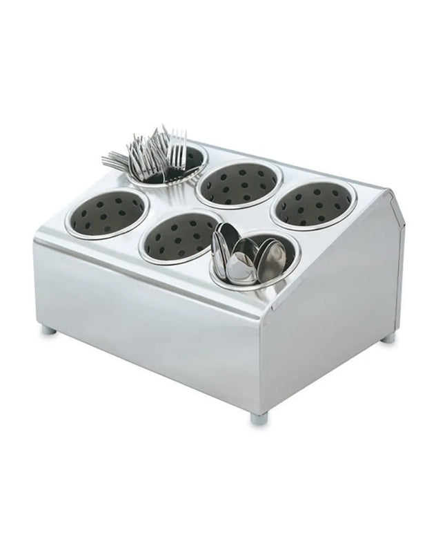 Giá Đựng Dao Muỗng Nĩa Vollrath 97241 6 Ống 37.8 x 29.2 x 21.6 cm Inox