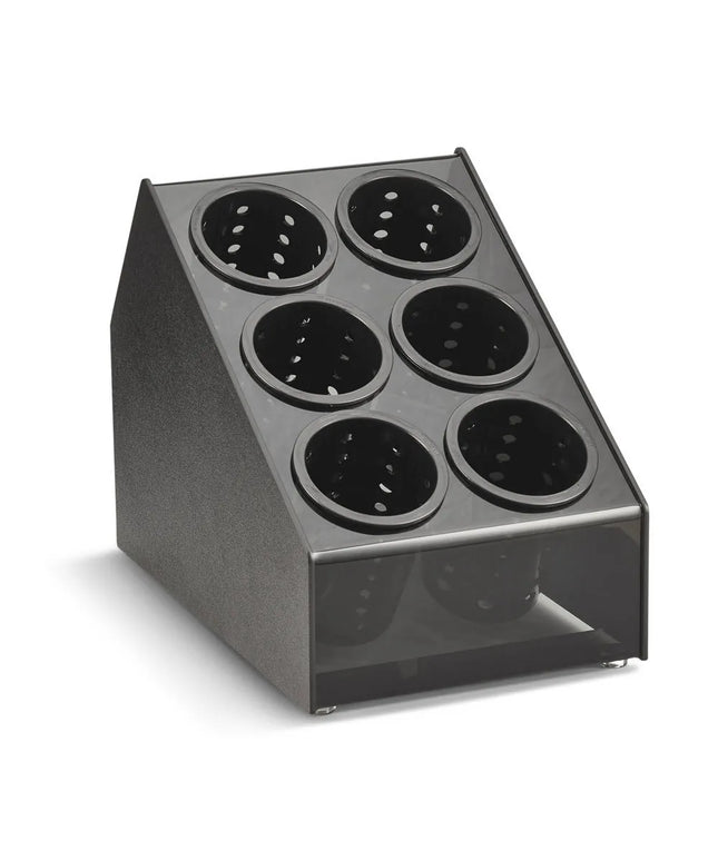 Giá Đựng Dao Muỗng Nĩa Vollrath CTFWH-6B 6 Ống 25.7 x 37.8 x 35.9 cm Nhựa Màu Đen