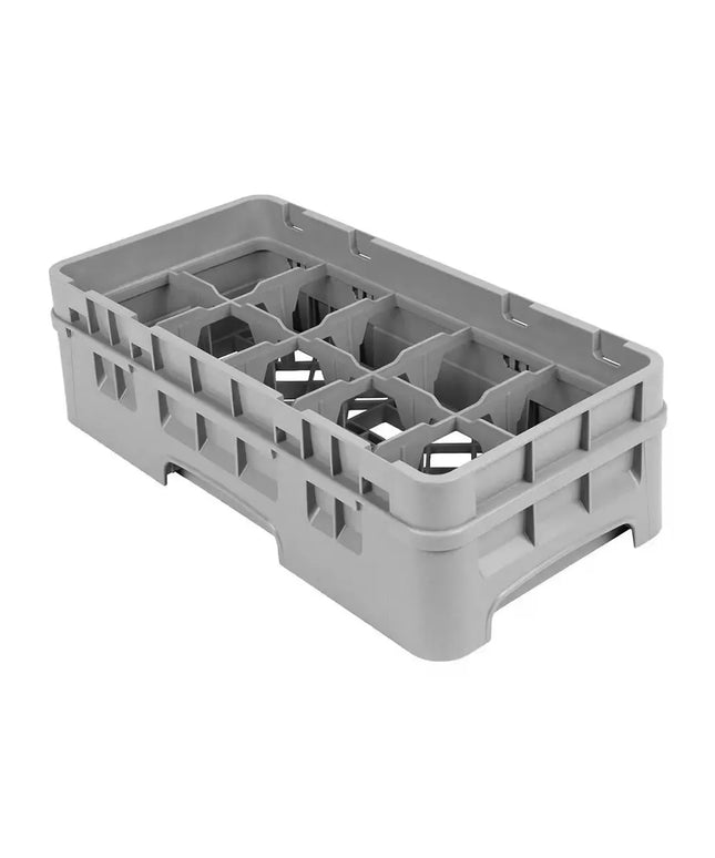 Giá Đựng Ly Cambro 10HS318151 Camrack 10 Ngăn - 1 Thanh Nối, Xám Nhạt
