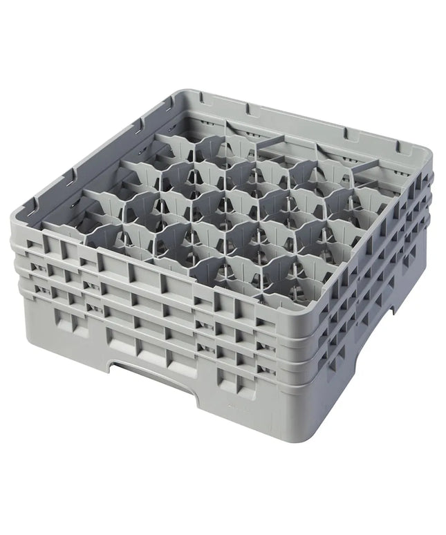 Giá Đựng Ly Cambro 20S638151 Camrack® 20 Ngăn - 3 Thanh Nối Xám, Xám Nhạt