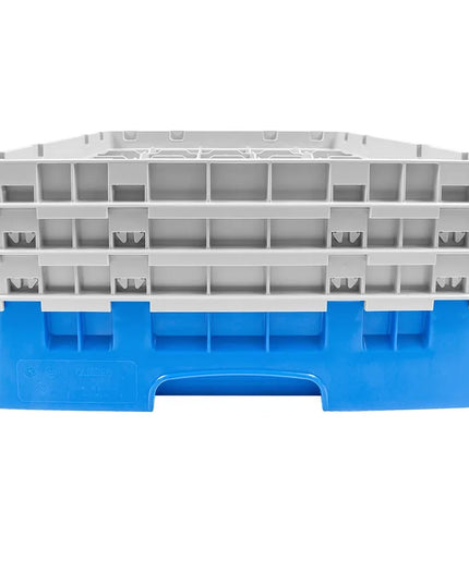 Giá Đựng Ly Cambro 25S638168 Camrack® 25 Ngăn - 3 Thanh Nối Xám, Xanh Dương