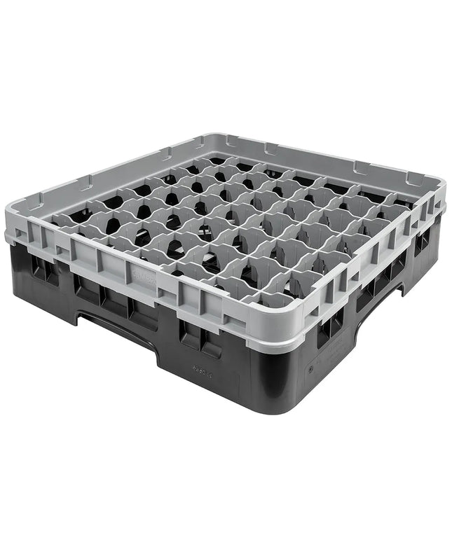 Giá Đựng Ly Cambro 49S318110 Camrack® 49 Ngăn - 1 Thanh Nối Xám, Đen