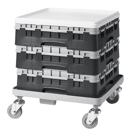 Giá Đựng Ly Cambro 49S318110 Camrack® 49 Ngăn - 1 Thanh Nối Xám, Đen