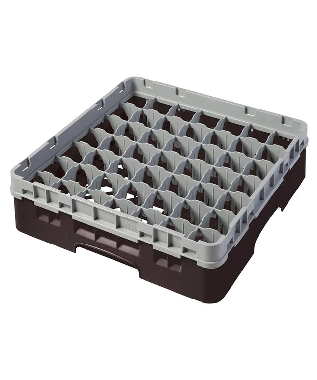 Giá Đựng Ly Cambro 49S318167 Camrack® 49 Ngăn - 1 Thanh Nối Xám, Nâu