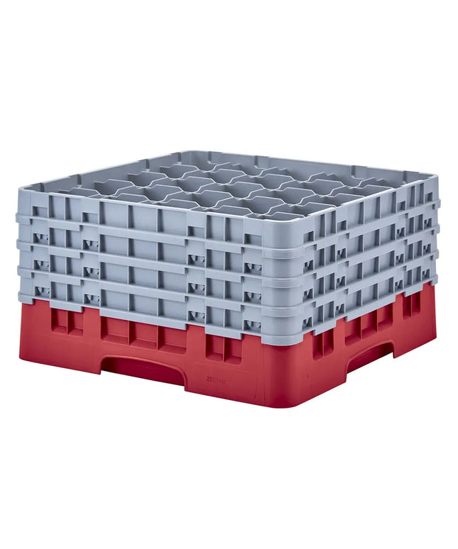 Giá Đựng Ly Cambro Camrack® 25S900163 25 Ngăn 4 Tầng Mở Rộng - Đỏ