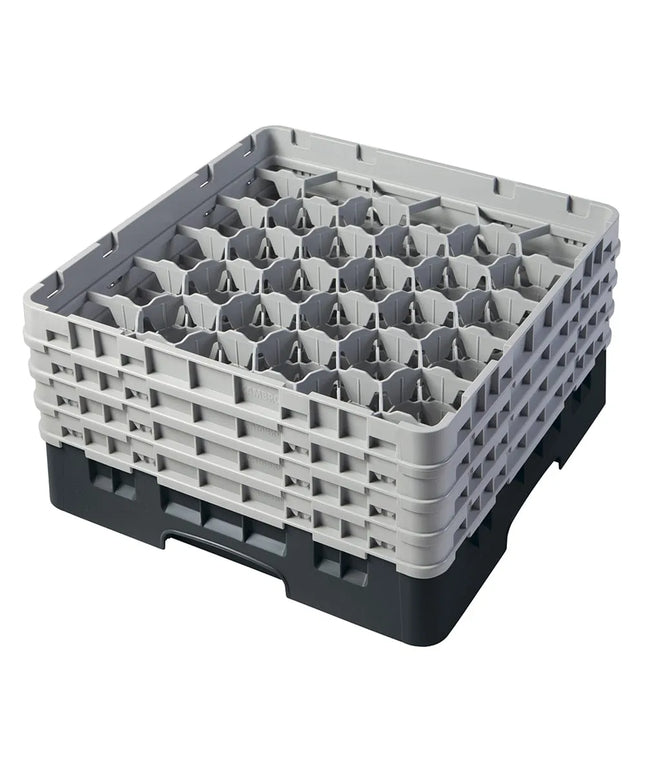 Giá Đựng Ly Cambro Camrack® 30S800110 30 Ngăn 4 Tầng Mở Rộng Xám - Đen
