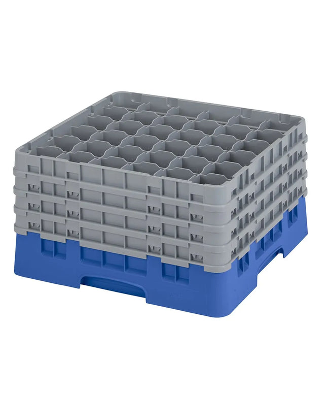 Giá Đựng Ly Cambro Camrack® 36S900168 36 Ngăn 4 Tầng Mở Rộng Xám - Xanh Dương