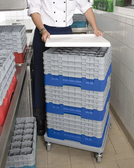 Giá Đựng Ly Cambro Camrack® 36S900168 36 Ngăn 4 Tầng Mở Rộng Xám - Xanh Dương