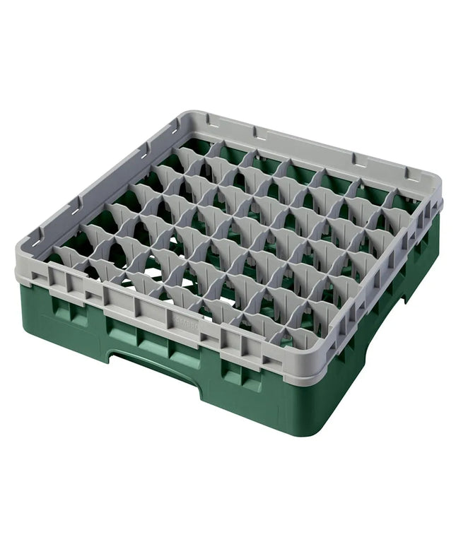 Giá Đựng Ly Camrack® Cambro 49S318119 49 Ngăn - (1) Thanh Nối Xám, Màu Xanh Lá Sherwood