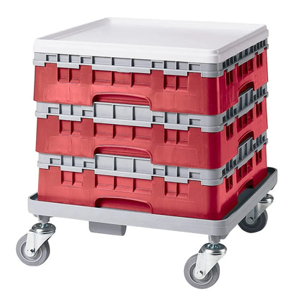 Giá Đựng Ly Camrack® Cambro 49S318163 49 Ngăn - (1) Thanh Nối Xám, Màu Đỏ