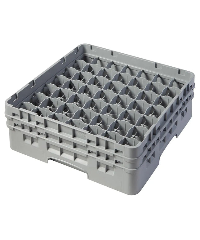 Giá Đựng Ly Camrack® Cambro 49S434151 49 Ngăn - 2 Thanh Nối Màu Xám, Xám Nhạt