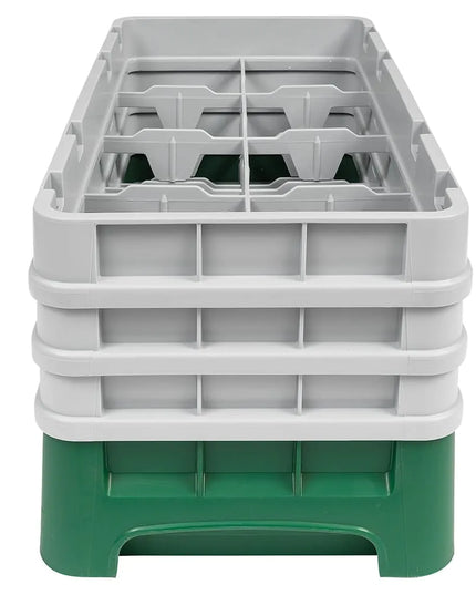Giá Đựng Ly Camrack Cambro 8HS638119 Cỡ Nửa Khay 8 Ngăn - (3) Thanh Nối, Màu Xanh Lá Sherwood