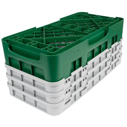 Giá Đựng Ly Camrack Cambro 8HS638119 Cỡ Nửa Khay 8 Ngăn - (3) Thanh Nối, Màu Xanh Lá Sherwood