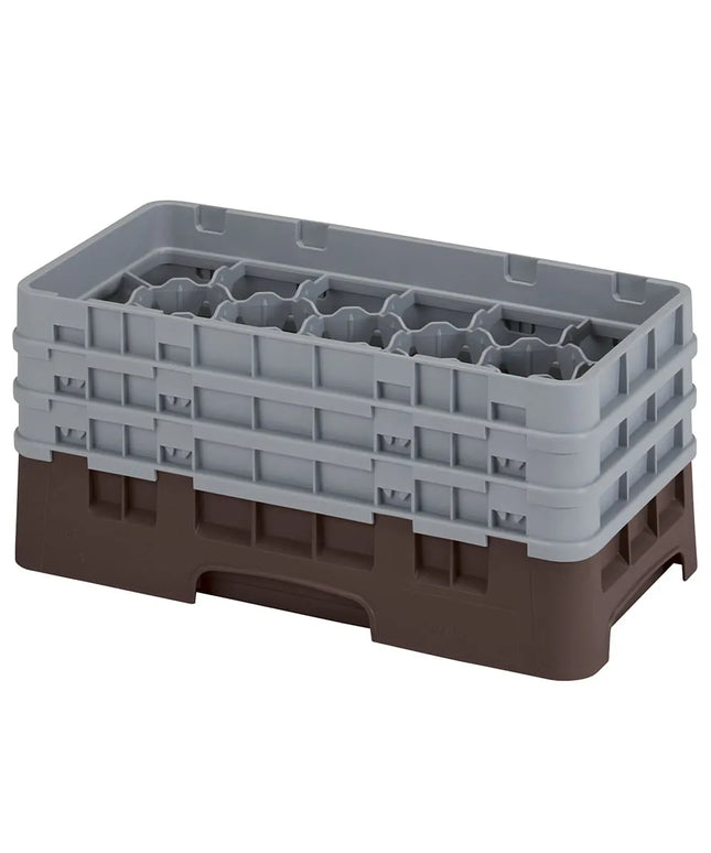 Giá Đựng Ly Camrack Cambro 8HS638167 Cỡ Nửa Khay 8 Ngăn - (3) Thanh Nối, Màu Nâu