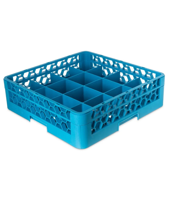 Giá Đựng Ly Carlisle OptiClean™ RC16-114 16 Ngăn 1 Tầng Mở Rộng - Xanh Dương
