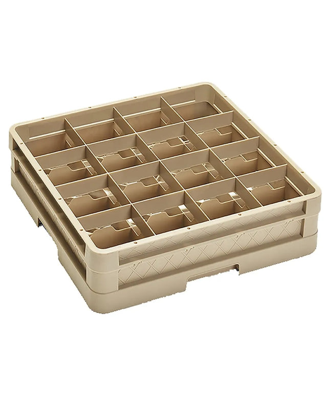 Giá Đựng Ly Traex® Vollrath CR4D Cỡ Lớn 16 Ngăn - (1) Thanh Nối, Màu Beige