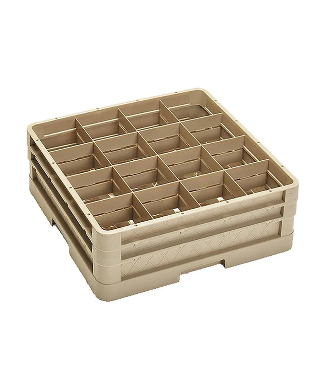 Giá Đựng Ly Traex® Vollrath CR4DD Cỡ Đầy Đủ 16 Ngăn - 2 Thanh Nối, Màu Beige