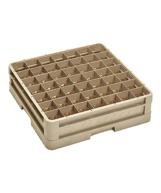 Giá Đựng Ly Traex® Vollrath CR9E Cỡ Đầy Đủ 49 Ngăn - 1 Thanh Nối, Màu Be