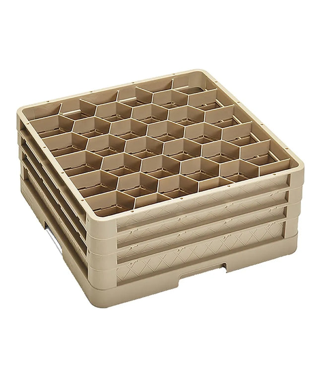 Giá Đựng Ly Vollrath CR12HH Traex® Rack Max Cỡ Lớn 30 Ngăn - 2 Thanh Nối, Beige