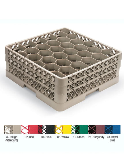 Giá Đựng Ly Vollrath TR18JJJJJ Traex® Rack Max Cỡ Lớn 12 Ngăn - 5 Thanh Nối, Beige