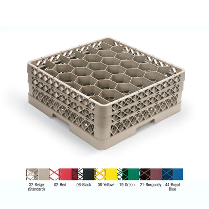 Giá Đựng Ly Vollrath TR18JJJJJ Traex® Rack Max Cỡ Lớn 12 Ngăn - 5 Thanh Nối, Beige