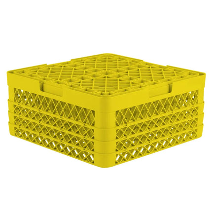 Giá Đựng Ly Vollrath TR8DDD Rack-Master 16 Ngăn - 3 Thanh Nối, Vàng