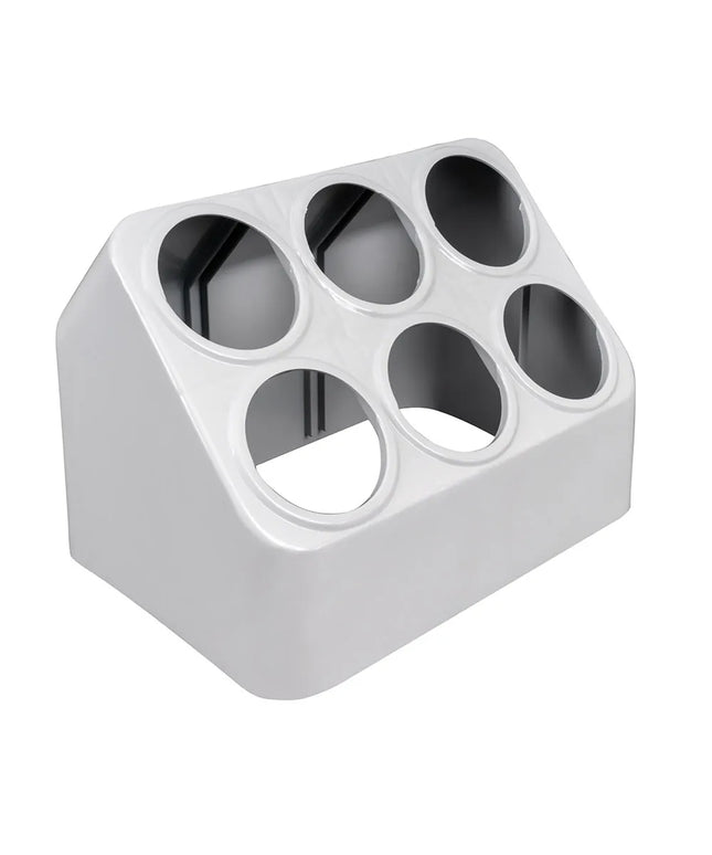 Giá Đựng Ống Dao Muỗng Nĩa Vollrath 52644 Silv-a-Tainer 6 Ống Nhựa Màu Xám