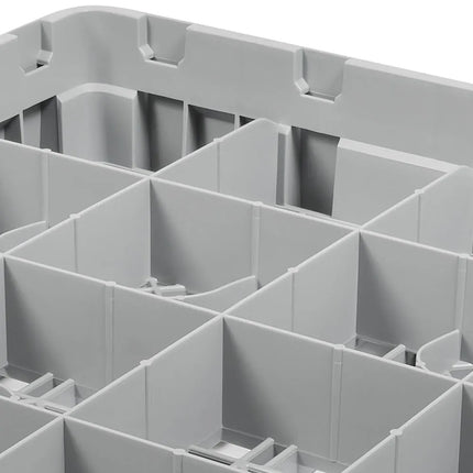 Giá Đựng Tách/Ly Cambro Camrack® 16C258151 16 Ngăn - Xám Nhạt