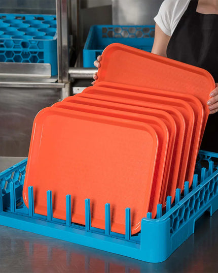 Giá Rổ Chốt Đĩa/Khay Máy Rửa Chén Carlisle ROP14 Cỡ Đầy Đủ Hở Hai Đầu - Xanh Dương