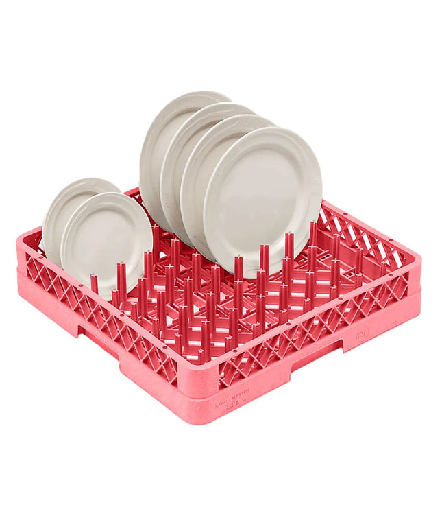 Giá Rổ Chốt Đĩa/Khay Máy Rửa Chén Vollrath TR-3-02 Cỡ Đầy Đủ Hở Đáy Và Hông - Đỏ