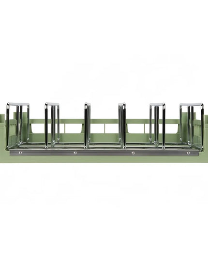Giá Rổ Hở Hai Đầu Kèm Thanh Chèn Máy Rửa Chén Vollrath 5266910 Cỡ Đầy Đủ 50.2 x 50.2 cm - Xanh Lá