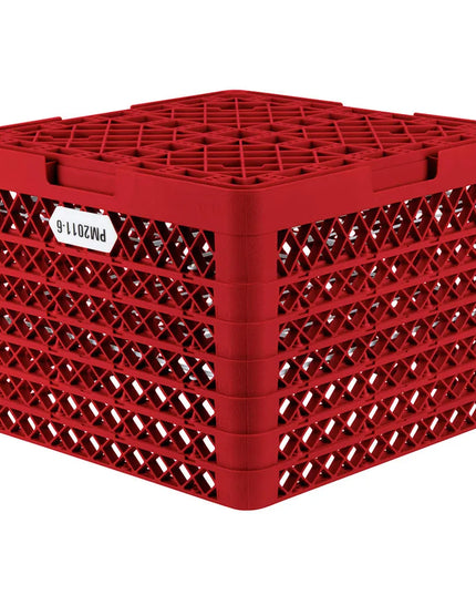 Giá Rổ Máy Rửa Chén Vollrath PM2011-6 Chứa 20 Đĩa 6 Thanh Nối - Đỏ