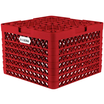 Giá Rổ Máy Rửa Chén Vollrath PM2011-6 Chứa 20 Đĩa 6 Thanh Nối - Đỏ