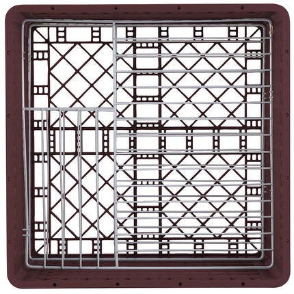 Giá Rổ Máy Rửa Chén Vollrath PM2011-6 Chứa 20 Đĩa 6 Thanh Nối - Đỏ Burgundy