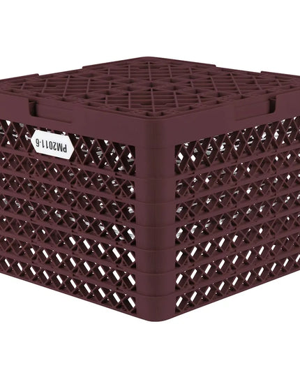 Giá Rổ Máy Rửa Chén Vollrath PM2011-6 Chứa 20 Đĩa 6 Thanh Nối - Đỏ Burgundy