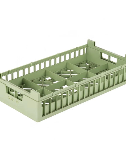 Giá Rửa Bát Vollrath 52805 Nửa Khay 8 Ngăn Màu Xanh