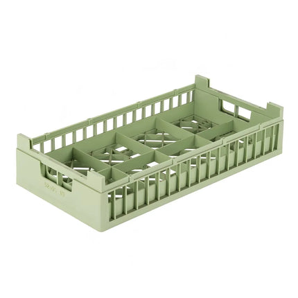 Giá Rửa Bát Vollrath 52805 Nửa Khay 8 Ngăn Màu Xanh